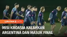 Kroasia akan menghadapi Argentina di semifinal Piala Dunia Qatar 2022. Kroasia menggelar latihan di Al Ersal Training, Doha. Kroasia menilai Argentina bukan hanya Messi tapi merupakan tim yang seluruh pemainnya patut diwaspadai.