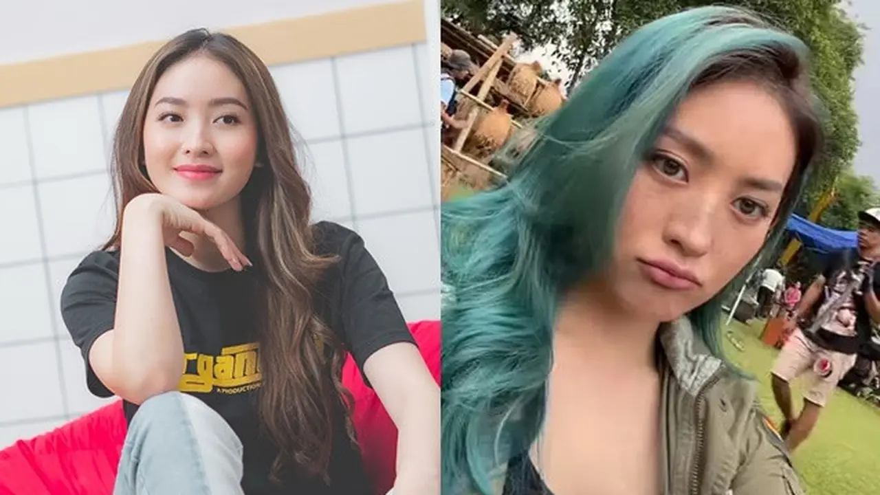 Sempat Malu, Ini 6 Potret Terbaru Natasha Wilona dengan Rambut Biru yang Manglingi