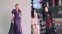 Adu gaya Aurel Hermansyah dengan Raisa Andriana di Jember Fashion Carnival (JFC) 2024. (Dok: @iqrardinata @bubahalfian https://www.instagram.com/bubahalfian/)