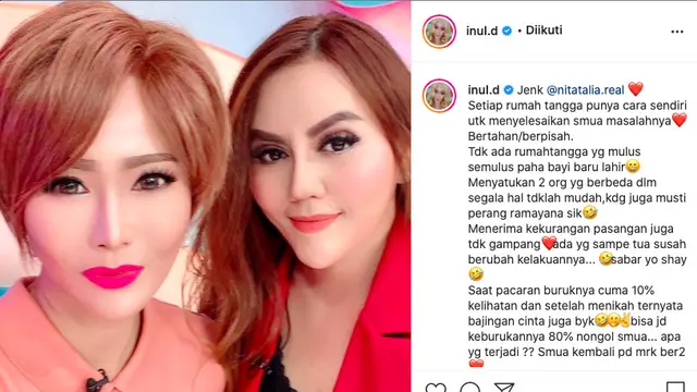 Rumah Tangga di Ambang Perceraian, Nita Thalia Dapat Wejangan dari Inul Daratista
