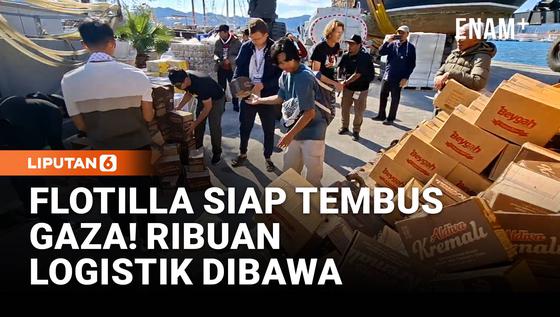 Lawan Blokade Israel! Aktivis Flotilla Angkut Ribuan Bantuan Bagi Warga Gaza