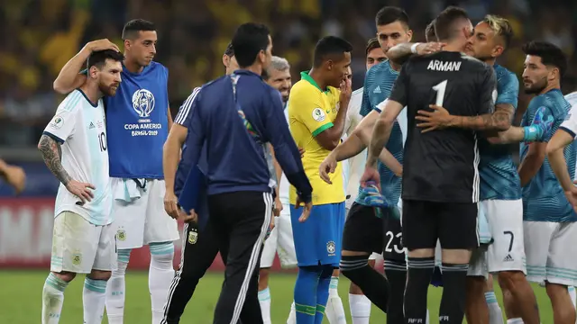 Wajah Lesu Messi Usai Argentina Dihajar Brasil