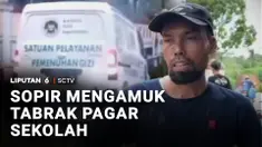 Sopir pengangkut makanan di Kebumen, Jawa Tengah, nekat menabrakkan kendaraannya ke pagar sekolah hingga mengamuk dan menganiaya warga. Buntut tindakannya, sopir kendaraan ditangkap polisi.