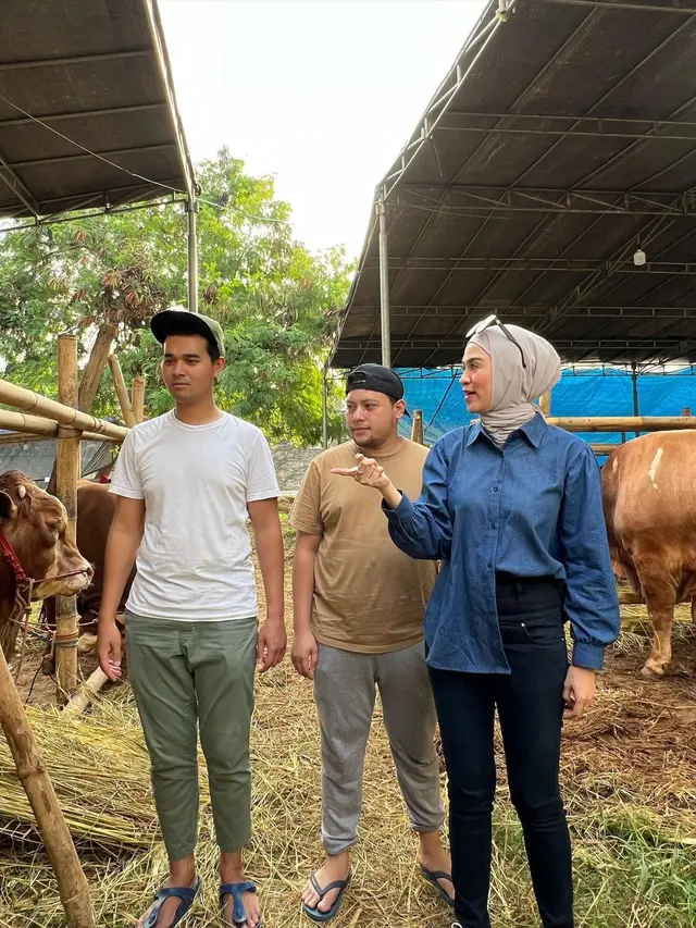 Jelang Hari Raya Idul Adha, Ini 6 Potret Delia Septianti Kini Semangat Jualan Sapi
