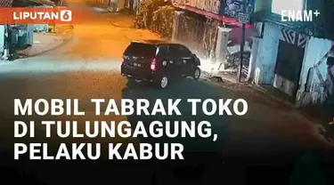 Insiden kecelakaan tunggal terjadi di Pasar Bendilwungu, Sumbergempol, Tulungagung, Jawa Timur pada Minggu (28/4/2024) dini hari. Sebuah mobil menabrak hingga masuk ke toko di persimpangan jalan. Usai menabrak, mobil pelaku mundur dan kabur dari loka...