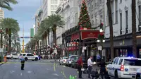 Penembakan massal terjadi di New Orleans, AS. (Source: Max Becherer, The New Orleans Advocate via AP)