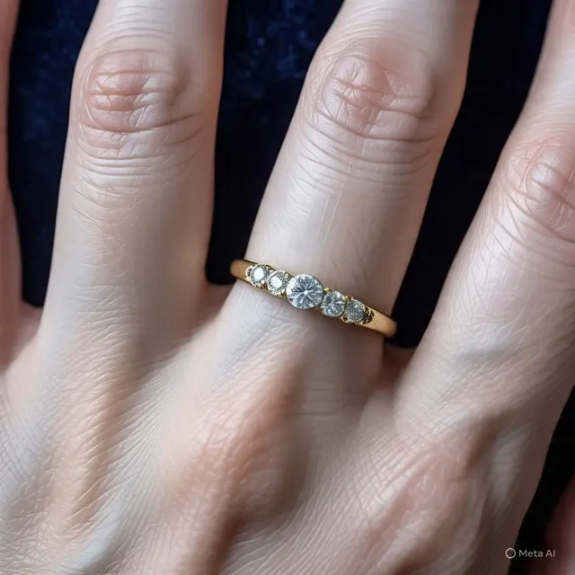 Cincin Emas Ring Polos. (Liputan6.com/MetaAI)