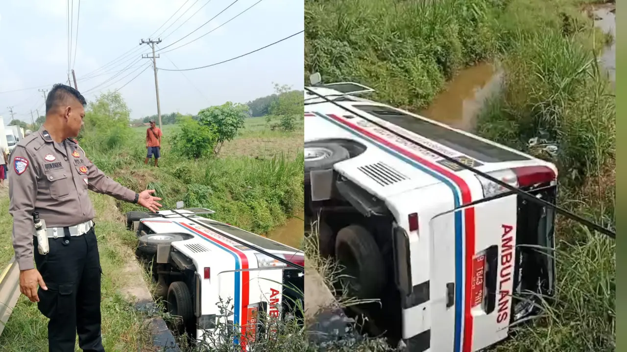 Detik-detik Ambulans Lapas Terjun ke Sungai di Lampung Saat Antar Napi Cuci Darah