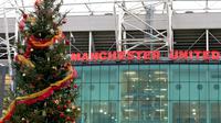 Old Trafford, stadion Manchester United pada perayaan Natal 2015. (Fox Sports). 