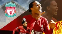 Liverpool - Ilustrasi Virgil van Dijk (Bola.com/Adreanus Titus)