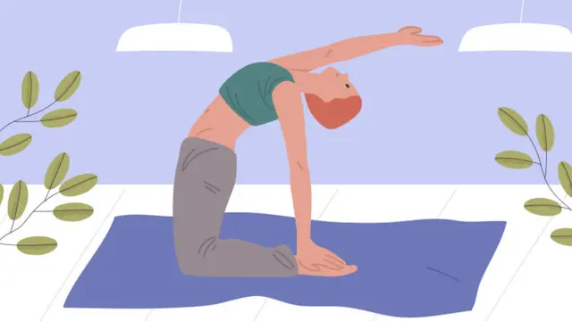 Camel Pose Yoga (Capture: Intima.com)