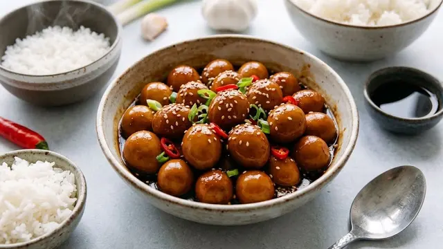 Resep Telur Rebus Bumbu Kecap Pedas dan Wijen