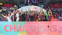 Thailand berhasil menjuarai Piala AFF 2022 setelah mengalahkan Timnas Futsal Indonesia melalui drama adu penalti dengan skor 5-3. (dok. AFF/FAT)