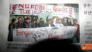 Foto demo Gwangju Community disalah satu media Korea Selatan.