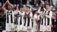 Juventus meraih hasil 1-1 kontra Torino dalam laga lanjutan Serie A 2018-19 giornata 35 di Allianz Stadium, Sabtu (4/5/2019) dini hari WIB. (AFP/Marco Bertorello)