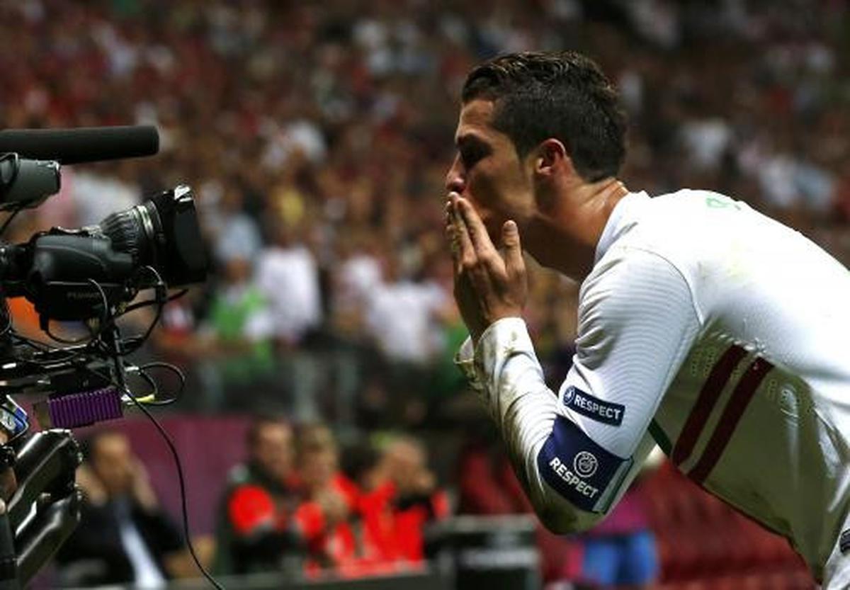 Ekspresi CR7 di lapangan hijau