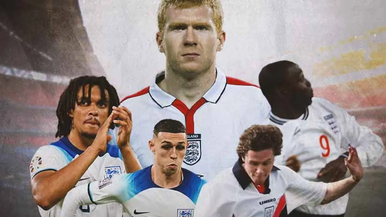 Timnas Inggris - Phil Foden, Trent Alexander-Arnold, Paul Scholes, Steve McManaman, Andy Cole