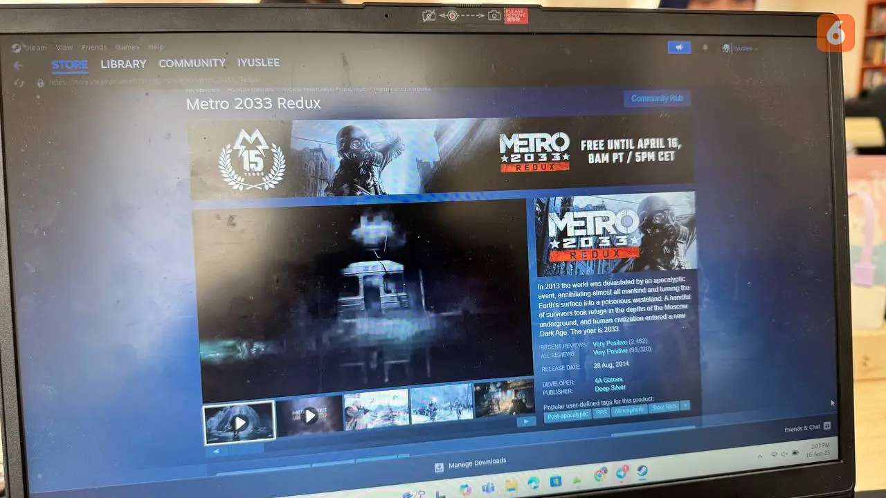 Metro 2033 Redux Gratis di Steam dan Xbox! Klaim Sekarang Sebelum Terlambat