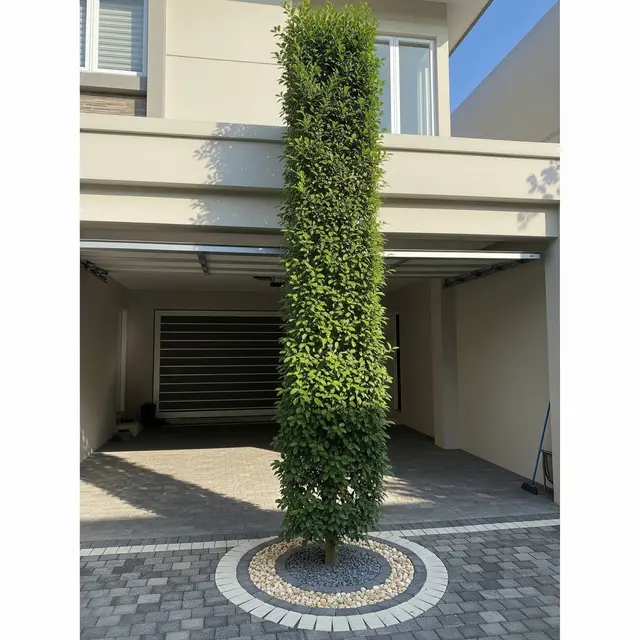 Pohon yang Cocok untuk Area Garasi Outdoor di Depan Rumah (AI Generated)