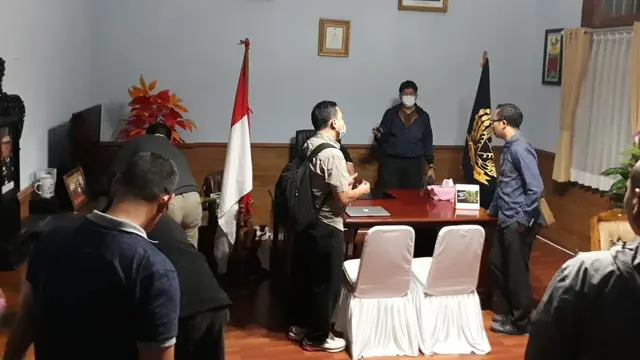Suasana penangkapan Kalapas Sukamiskin Wahid Husen
