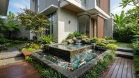 8 Kolam Ikan Bertingkat untuk Lahan Sempit, Rumah Terasa Segar dan Estetik