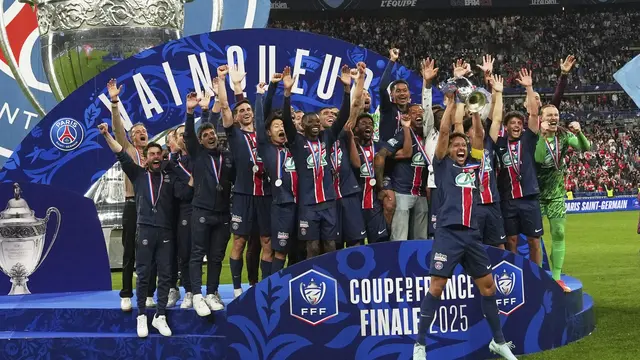 PSG juara Coupe de France 2024/2025