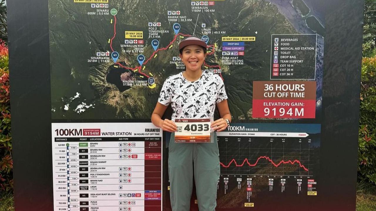 Haru & Keren, Wanita Ini Jadi Satu-satunya Perempuan Berhasil Taklukan Rinjani Ultra 100 Kilometer, 'Aku Sebut Dia Wanita Tangguh