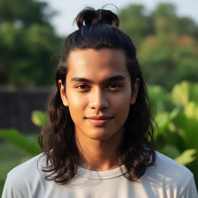 Model Rambut Panjang Pria Jidat Lebar
