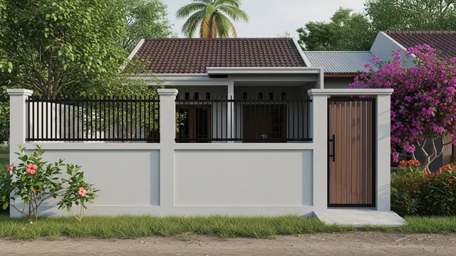 Model Pagar Minimalis untuk Rumah Type 45 di Desa