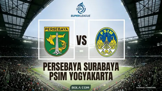Ilustrasi Persebaya Surabaya Vs PSIM Yogyakarta, BRI Super League