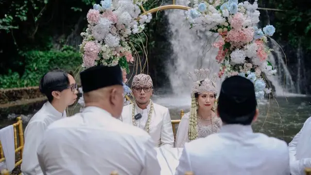 Akad nikah di Curug Dayang Sumbi, Subang