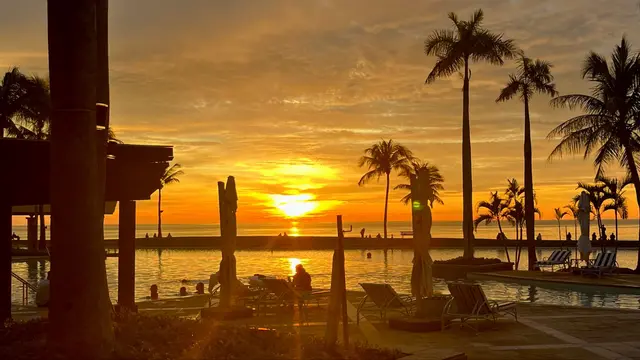 Sunset The Empire Brunei. (Foto: Liputan6.com/Pipit IR)