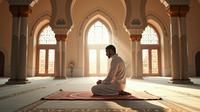 tata cara sholat hajat ©Ilustrasi dibuat Stable Diffusion