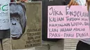 Masyarakat yang tergabung dalam organisasi LGN Jakarta melakukan aksi saat CFD di Bundaran HI, Jakarta, Minggu (29/9/2019). Aksi tersebut sebagai bentuk protes kepada pihak terkait untuk menuntaskan bencana kebakaran hutan yang terjadi di sejumlah wilayah di Indonesia. (Liputan6.com/Herman Zakharia)