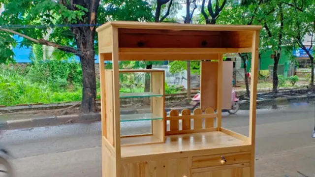 gerobak kayu (Shopee)