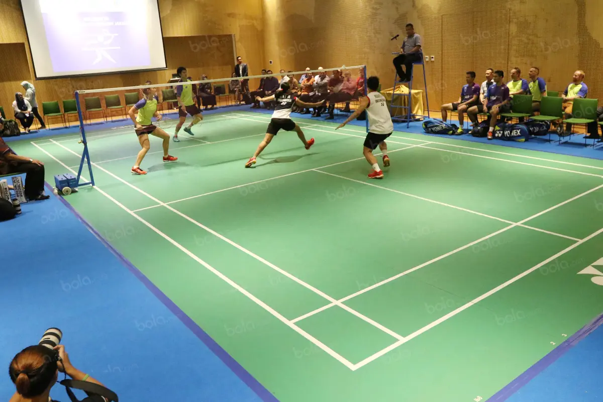 Laga persahabatan bulutangkis Indonesia vs Australia