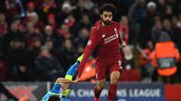 1. Mohamed Salah – Pemain yang selalu tampil konsisten sejak kedatangannya. Di awal tahun kedatangan sudah mampu membawa Liverpool melangkah ke final Liga Champions. (AFP/Paul Ellis)