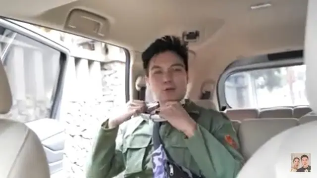 Kali ini, Baim Wong menyamar sebagai seorang hansip. Dia memborong dagangan tukang sayur. (YouTube/ BaimPaula)
