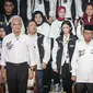 Pasangan Capres-Cawapres nomor urut 3, Ganjar Pranowo dan Mahfud Md menghadiri debat Pilpres 2024 di Kantor KPU, Jakarta Pusat, Selasa (12/12/2023) malam. (Liputan6.com/Faizal Fanani)