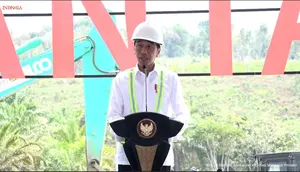 Presiden Joko Widodo (Jokowi) resmi memulai pembangunan Bandara Ibu Kota Nusantara (IKN) (dok: Arief)