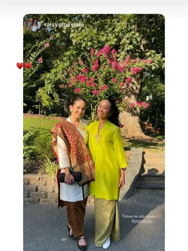 Enzy Storia rayakan 17 Agustus 2023 HUT RI-ke 78 di Washington D.C, Amerika Serikat (Foto: Instagram enzystoria)