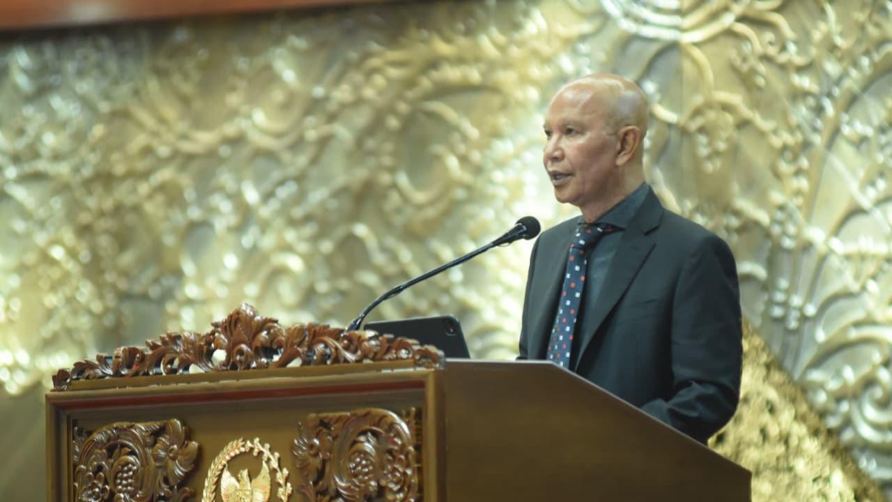 Ketua Banggar DPR RI Said Abdullah menyampaikan laporan kerja terkait RAPBN 2026 dalam rapat Paripurna
