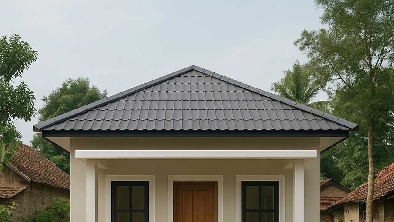 Rumah Minimalis Ukuran 6x6 di Desa