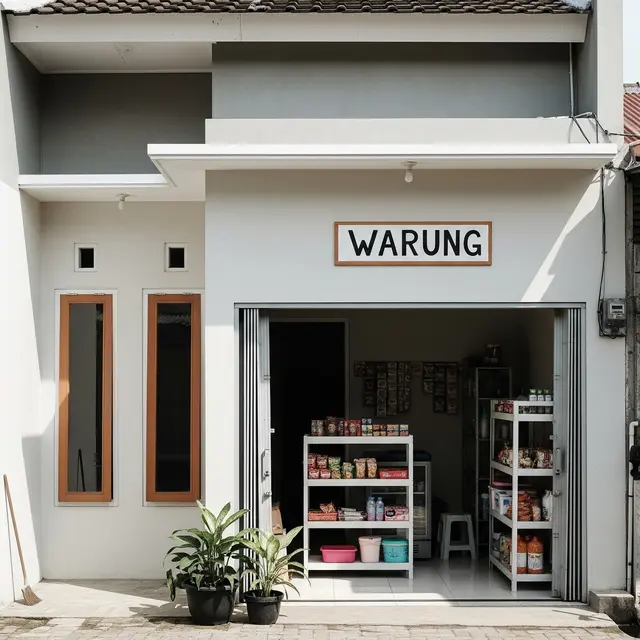 Gambar Rumah Minimalis Ada Warungnya