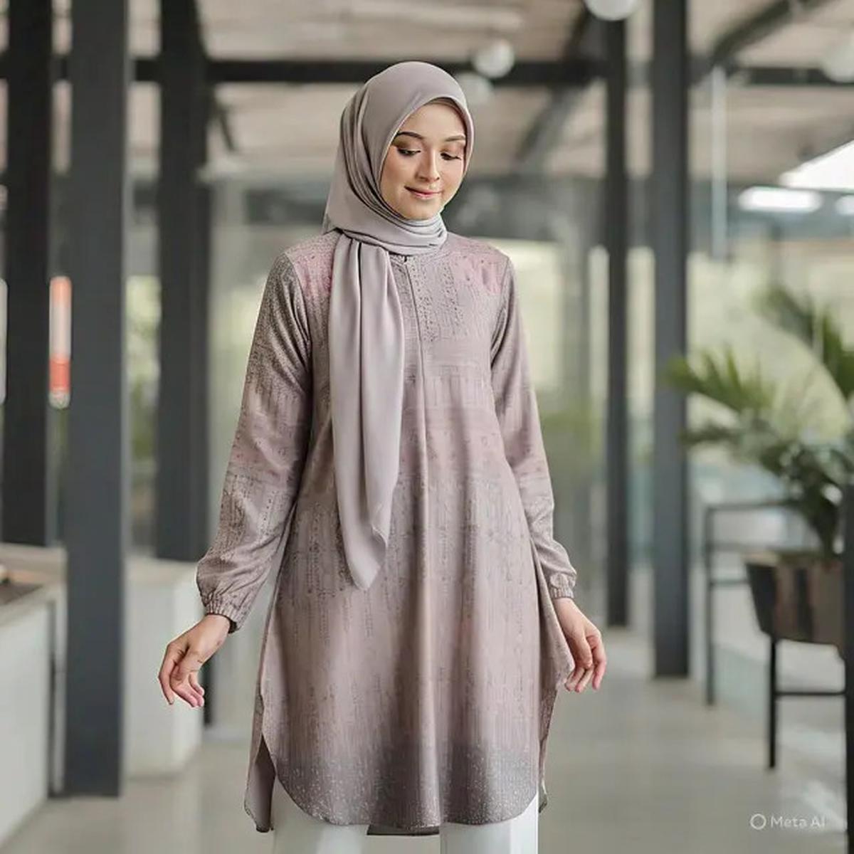 7 Model Baju Tunik Terbaru 2025 untuk Wanita Berhijab, Tampil Modis dan Anggun