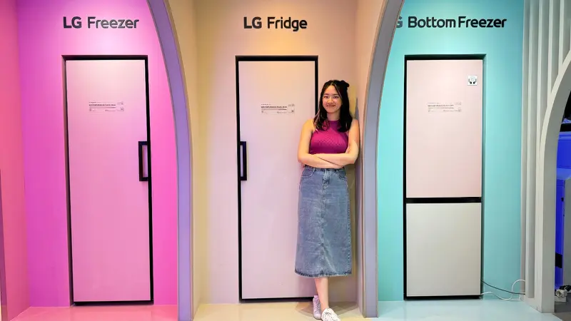 LG Rilis 3 Kulkas Baru, Penuh Warna hingga Punya Panel Kaca Canggih