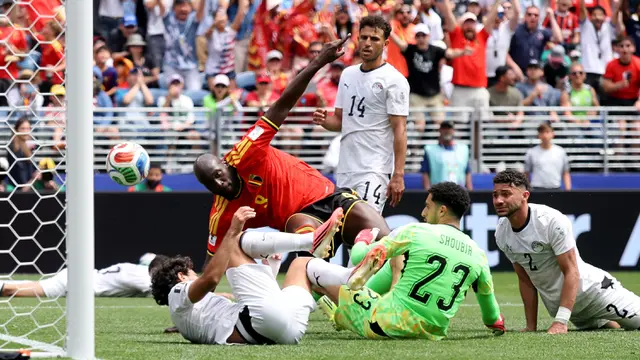 Foto: Efek Instan Romelu Lukaku saat Bawa Belgia Imbangi Mesir di Piala Dunia 2026