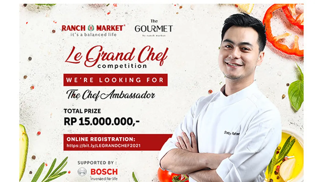 Ranch Market bersama The Gourmet menggelar pencarian Chef terbaik sebagai Chef Ambassador Ranch Market dan The Gourmet bertajuk Le Grand Chef Competition.