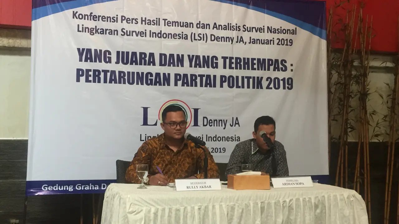 Lingkaran Survei Indonesia (LSI). (Liputan6.com/Radityo Priyasmoro)