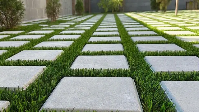 Model Paving Block Grass Block (Rumput)